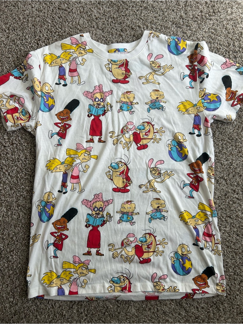 Nickelodeon Character Print Tee - White Multi